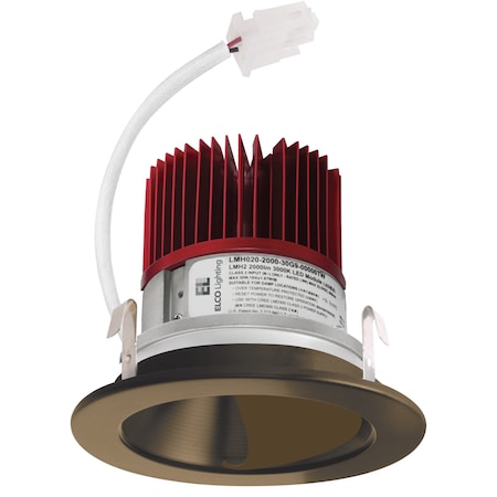 Elco Lighting 4 LED Light Engine with Wall Wash Reflector Trim" E411C0830BZ2